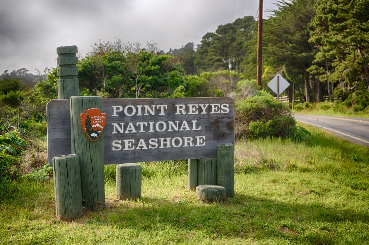 sign for the point reyes national seashore