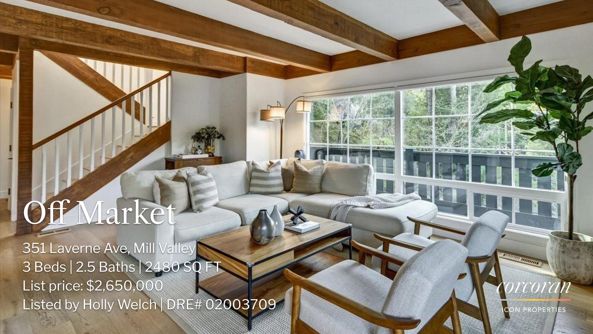 off market 351 Laverne Ave Mill Valley
